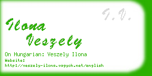 ilona veszely business card